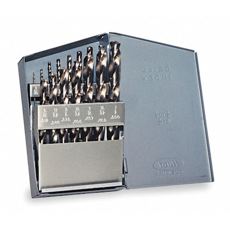 15PC 135 Degree Heavy-Duty Cobalt Jobber Lngth Drill Set Chicago-Latrobe 550 Straw HSS-CO 8% 1/16-1/2x1/32
