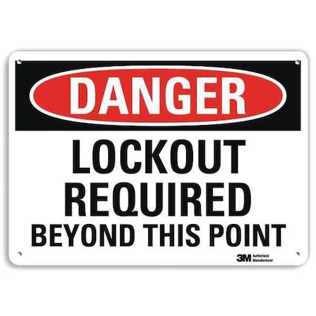 Danger Sign,4 Hole Mount,10in W x 7in H, U3-1769-RA_10X7
