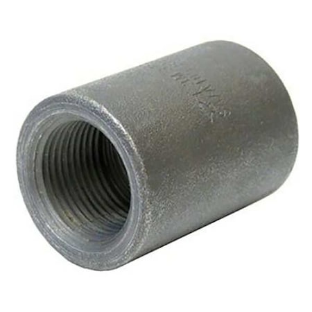 Coupling Coupling, 1-1/4" Pipe, FNPT, Black Forged Steel, Class 3000