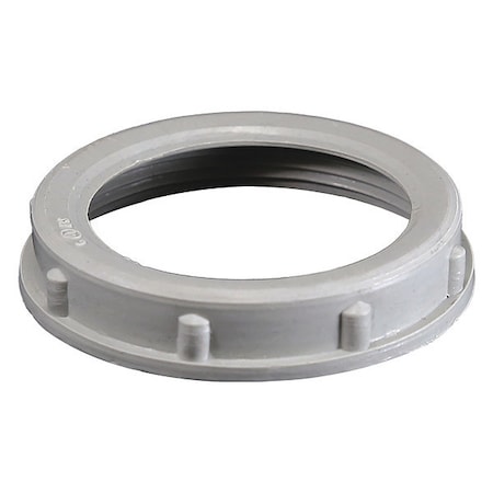 Conduit Fitting Locknut, 1-1/2 in, Threaded, PVC, PVC Coated