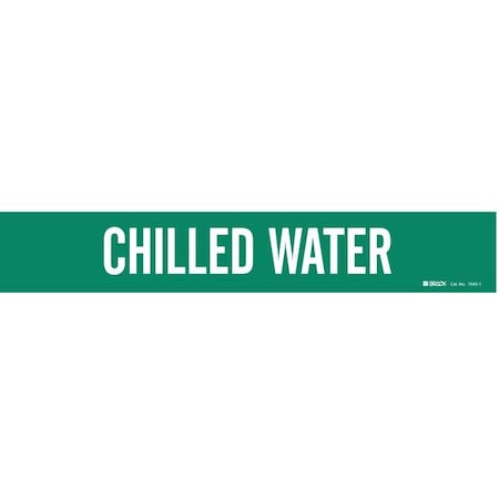 Pipe Mrkr,Chilled Water,2-1/2to7-7/8 In, 7045-1