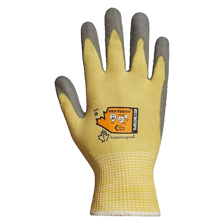 Cut Resistant Coated Gloves, Cut Level A4 ,Dipped ,Smooth ,7 1 PR