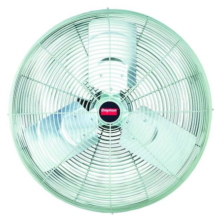 Standard Duty Industrial Fan, Ceiling, IBeam, Pedestal, Wall Mount, 24 in Blade Dia, 208-230/460V