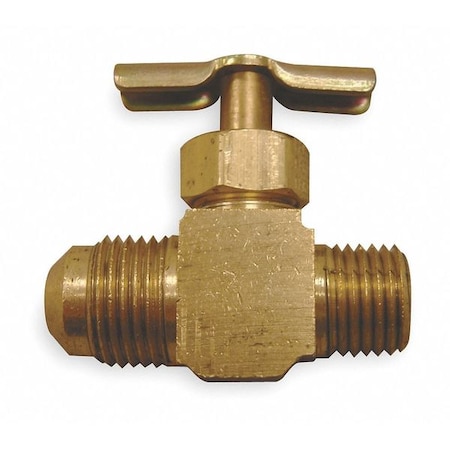 Needle Valve,Straight,Brass,1/4 In.