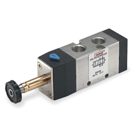 Solenoid Air Control Valve,1/4 In,4-Way
