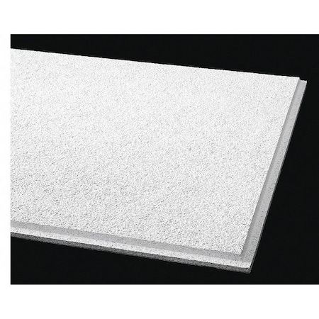 Cirrus Ceiling Tile, 24 in W x 24 in L, Angled Tegular, 15/16 in Grid Size, 10 PK