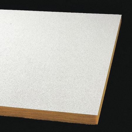 Optima Ceiling Tile, 6 in W x 48 in L, Square Lay-In, 15/16 in Grid Size, 12 PK