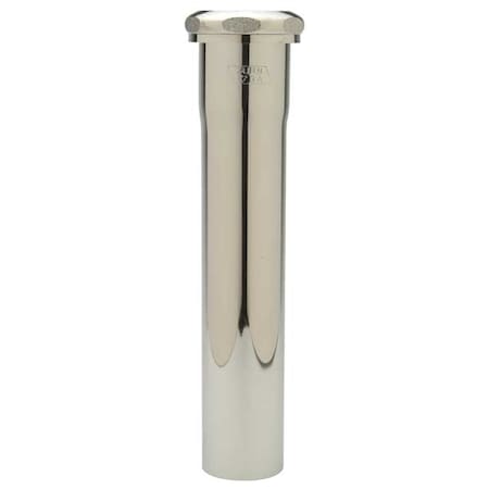 Slip Extension Tube, 1-1/2" Pipe Dia., Brass