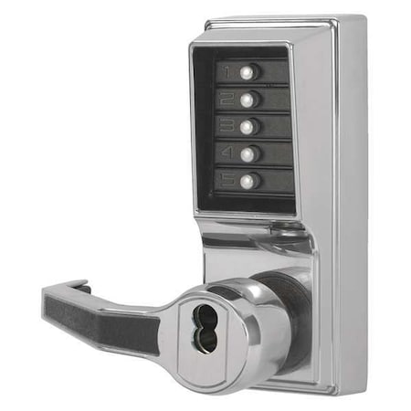 Push Button Lockset,Left,Lever