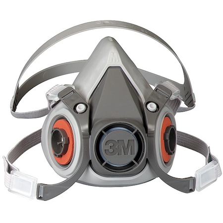 Half Facepiece Reusable Respirator, 6000 Series, Thermoplastic Elastomer, Size Medium