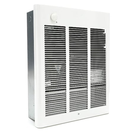 Recessed Electric Wall Heater Unit, 208/240V AC, 1500/2000W, 1 Phase, 5118/6824 BtuH, 54F Temp Rise