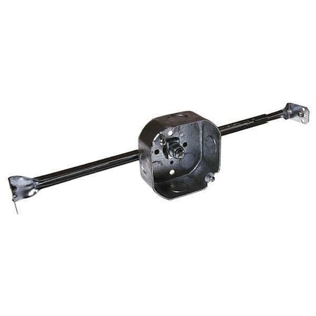 Electrical Box, 15.5 cu in, Octagon Box Type, 1 Gang, Galvanized Steel, Octagon Shape