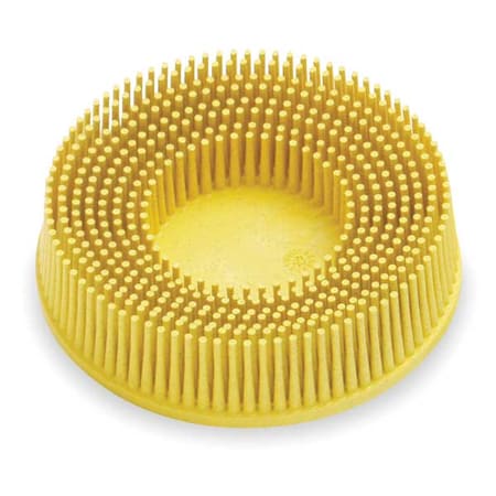 Tapered Bristle Disc,3 In Dia,80G