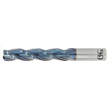 Corner Radius End Mill, 0.5 in, Carbide
