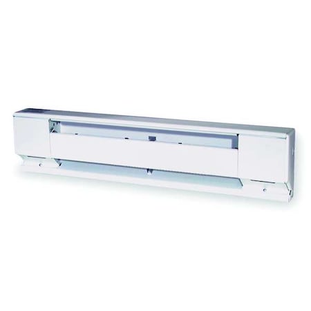 72" Electric Baseboard Heater, White, 1128/1500W, 208/240V