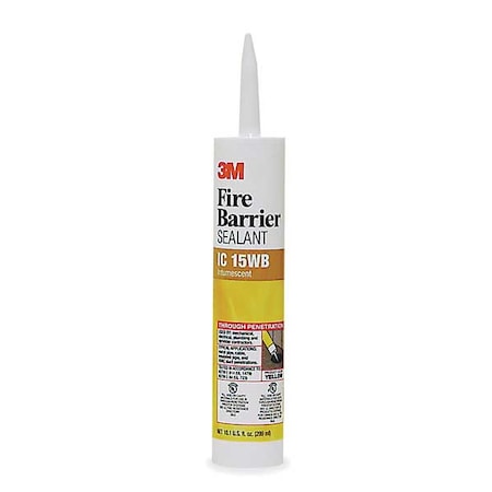 Fire Barrier Sealant,10.1 oz.,Yellow