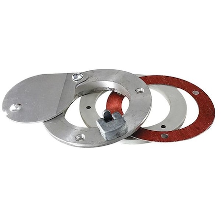 Exhaust Port,Latching 4 In,1/4 In. Doors