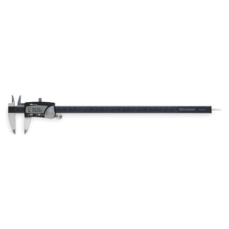 Digital Caliper,0-12 In,2.40 In Deep Jaw
