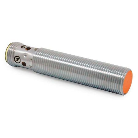 Cylindrical, Inductive Proximity Sensor, 12 mm Dia., Brass, M12, 3 Wires, Shielded