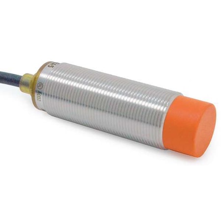 Cylindrical, Inductive Proximity Sensor, 18 mm Dia., Brass, 2 m, Bare Wire, 3 Wires, Unshielded