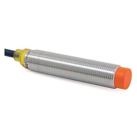 Cylindrical, Inductive Proximity Sensor, 12 mm Dia., Brass, 2 m, Bare Wire, 3 Wires, Unshielded