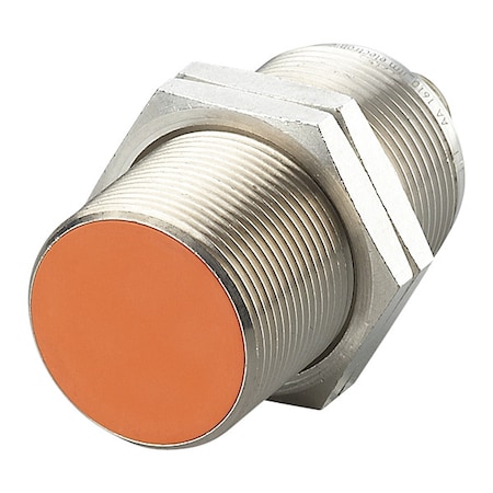 Cylindrical, Inductive Proximity Sensor, 30 mm Dia., Brass, M12, 3 Wires, Shielded