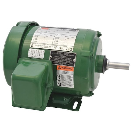 General Purpose Farm Duty Motor, 3-Phase, 1/2 HP, 208-230/460V AC, 1,765 Nameplate RPM, 56 Frame