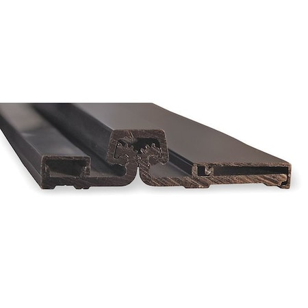 Piano Hinge, Aluminum, Center Pivot Mounting, 1 1/4 in Leaf W x 83 in Leaf H, Dark Bronze