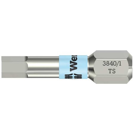 Torsion Bit, Metric, 1/4", Hex, 6mm, 1", SS