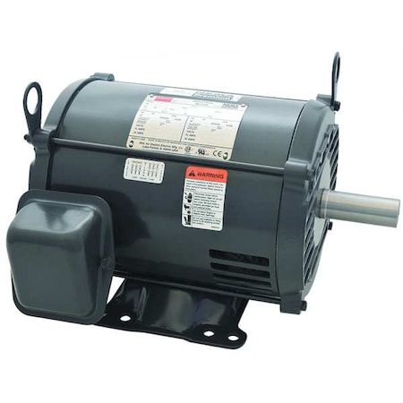 Three-Phase General Purpose Motor, 3 HP, 182/4T Frame, 208-230/460V AC Voltage, 1,770 Nameplate RPM