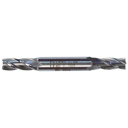 4-Flute Cobalt 8% Square Double End CenterCut Finisher CTD HDC-4C Bright 1/4x3/8x5/8x3-3/8