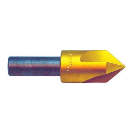 Countersink,3 FL,90 Deg,1/2,Cobalt,TiN
