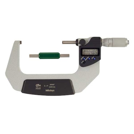 Electronic Micrometer,3 to 4",0.00005"