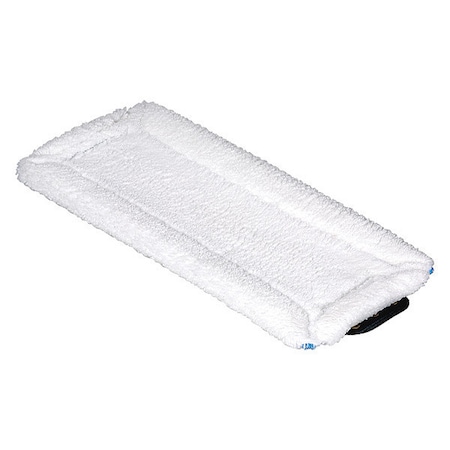 Flat Mop, Slide On Connection, White, Microfiber