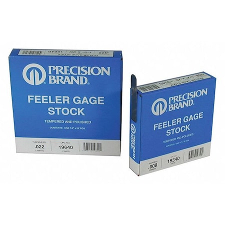 Feeler Gauge,High Carbon Steel,0.0050 In