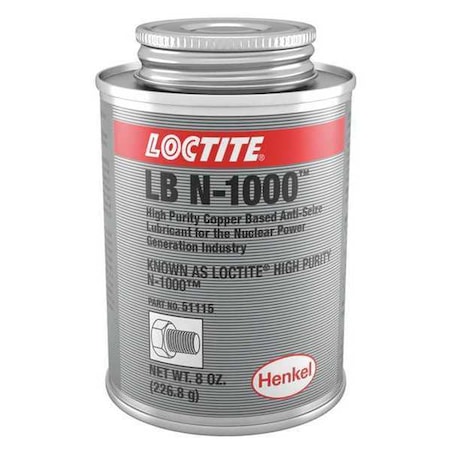 Anti Seize,8 oz,Can,White Mineral Oil LB N-1000(TM)