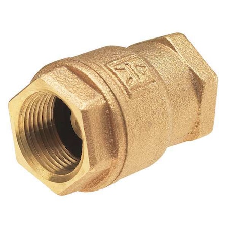 1/2" Threaded Low Lead Bronze Spring Check Valve