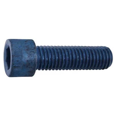 M5-0.80 Socket Head Cap Screw, Socket, Blue Phosphate Alloy Steel, 25 mm Length, 50 PK