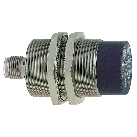 Cylindrical, Inductive Proximity Sensor, 36 mm Dia., Brass, M12, 3 Wires