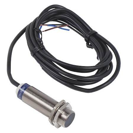 Cylindrical, Inductive Proximity Sensor, Brass, 2 m, Bare Wire, 3 Wires