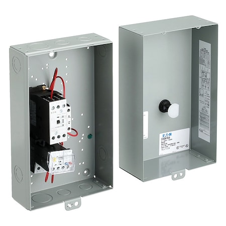 Nonreversing IEC Magnetic Motor Starter, 1 NEMA Rating, 240V AC, 3 Poles, 1NO/1NC