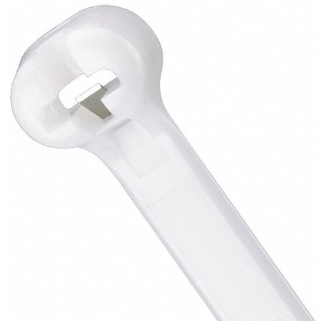 Cable Tie, 11-1/2 in L, 3 in Max Bundle Dia., Natural, Nylon 6/6, 40 lb Strength, 100 PK