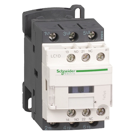 IEC Magnetic Contactor, 1NC/1NO, 220V AC, 3 P, Non-Reversing, Screw Clamp