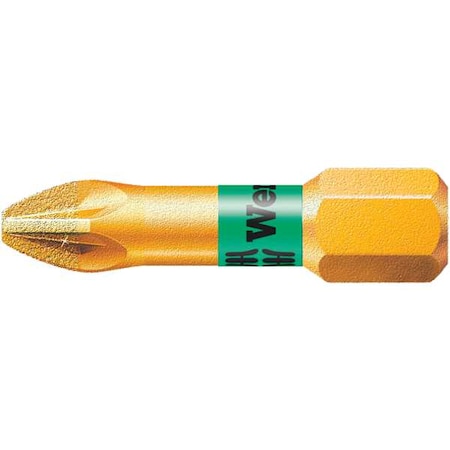 Torsion Bit,SAE,1/4",Hex,No 1,1",S2 Steel