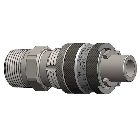 Male to Bowes Nipple,(M)NPT,1/2,Brass