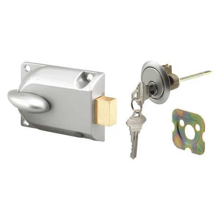 Diecast Painted Aluminum, Center Mount Deadbolt Lock with Keyed Cylinder (Single Pack)
