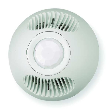 Ceiling Mount Sensor, Occupancy, Hard Wired, White, 2,000 sq ft, LED