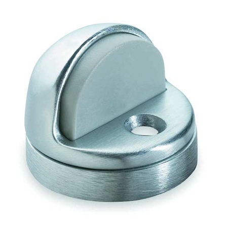 Dome Door Stop,Floor Mount,Satin Chrome