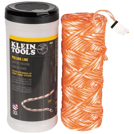 Poly Pull Line with Orange Tracer 500-Feet