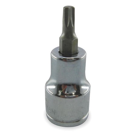 1/4 in Drive Torx(R) Socket Bit Torx(R) T10 Tip, 1 5/8 in L